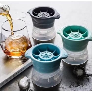 Imagem de Kit 3 Formas De Gelo Esfera Bola Silicone Grande Redonda Bar Whisky Molde ICE Ball