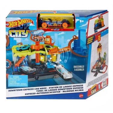 Imagem de Pista Hot Wheels Downtown Lava-Rápido Mattel HDR27 HDR24