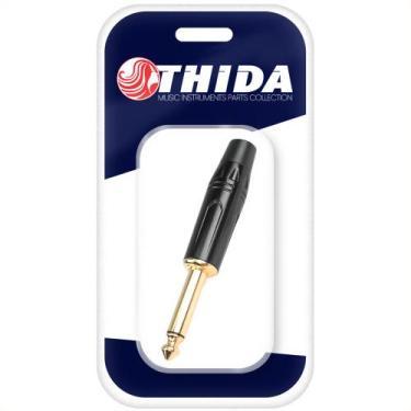 Imagem de Plug Conector P10 Mono Com Baquelit E Rabicho Alta Qualidade - RPC