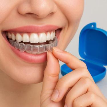 Imagem de Kit 4 Placas Protetor Bruxismo Moldeira de Silicone Molde Aparelho Inf