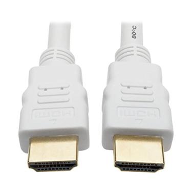 Imagem de Cabo HDMI Tripp Lite de alta velocidade, Ultra HD 4K x 2K, vídeo digital com áudio (M/M), Branco, Branco, 10 ft.