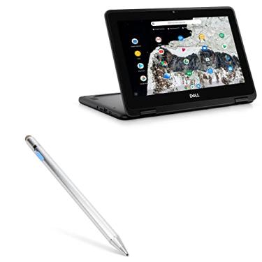 Imagem de Caneta Stylus BoxWave compatível com Dell Chromebook 11 2 em 1 3100 (P30T) - AccuPoint Active Stylus, caneta eletrônica com ponta ultrafina para Dell Chromebook 11 2 em 1 3100 (P30T) - Prata metálica