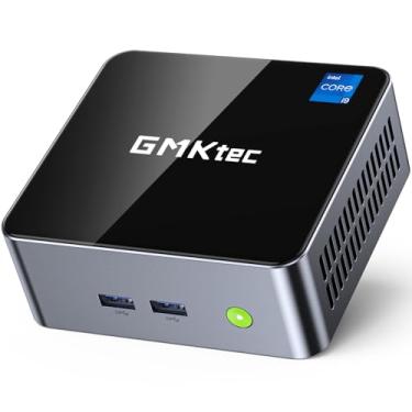 Imagem de GMKtec Mini computador de mesa, M3 Intel Core i5 12450H (8C/12T, até 4,40GHz) Windows 11 Pro Mini PC 16GB DDR4 (8GB*2) 512GB SSD, 2X HDMI 4K, 4X USB 3.2, USB-C, WiFi 6, BT 5.2, RJ45 2.5G Preto