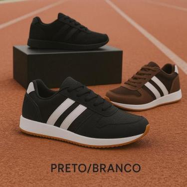 Imagem de Kit 3 Tênis Masculino Esportivo Casual Adulto e Infantil Leve Confortá