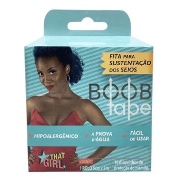 Imagem de Fita para Sustentação de Seios Boob Tape Marrom That Girl - 1 Rolo + 10 discos de proteção