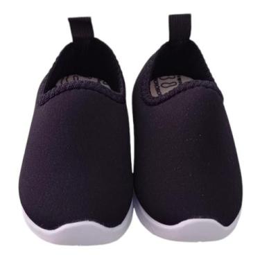 Imagem de Tênis Infantil Liso Neoprene Calce Fácil Unissex Volta Aulas - Genéric