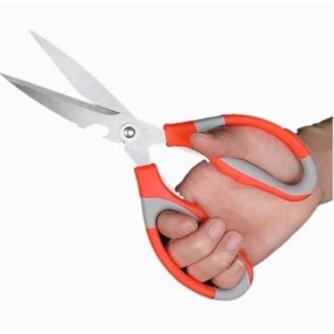 Imagem de Tesoura De Cozinha De Aço Inoxidável 21,5 cm Multifuncional, Ferramentas De Corte De Carne E Vegetais, Osso De Frango