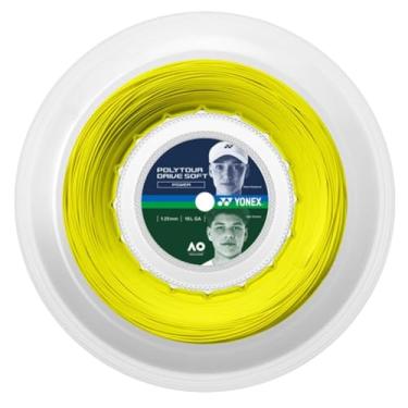 Imagem de YONEX Carretel de corda de tênis Poly Tour Drive macio 16L - Amarelo flash - 200 m/656FT