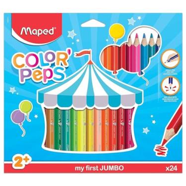 Imagem de Lápis de Cor, Maped, Color Peps Jumbo, 834013, 24 Cores