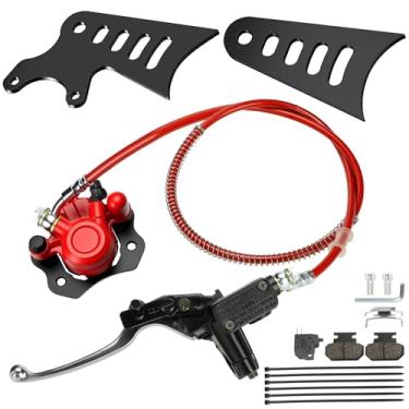 Imagem de CILOYU Kit de pinça de freio hidráulico compatível com Monster Moto Mega Moto MMB80 MMB105 Motovox MBX105 Motovox MBX10 MBX11 79cc 80cc 105cc 2,5hp 3,5hp Powersports Parts