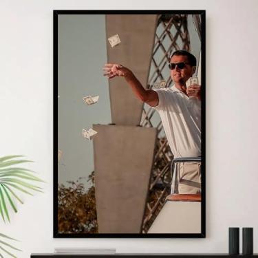 Imagem de Genérico, Quadro Lobo De Wall Street Dinheiro Decorativo A3 35x45cm