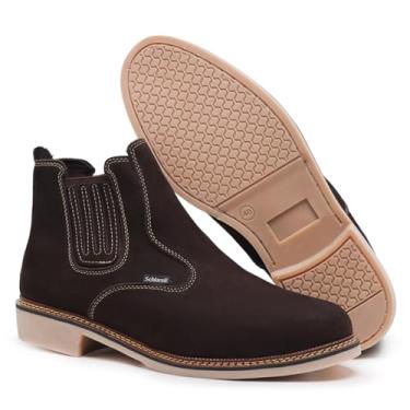 Imagem de Botina Masculina Trabalho em Couro Legítimo 525 (Marrom, BR, Adulto, Numérico, 41)