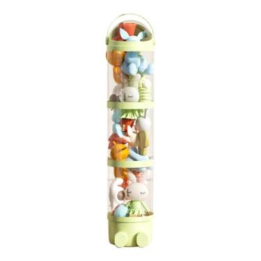 Imagem de Tubo Organizador De Brinquedos | Tubo Vertical Para Brinquedos 162 Cm - Balde Transparente Para Exposição De Bonecas, Organizador Com 4 Camadas Para Quarto De Bebê, Crianças E Dormitório