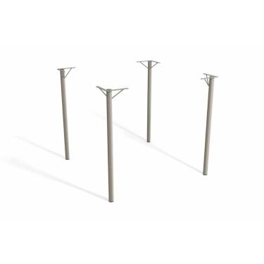 Imagem de Base Mesa De Jantar Elba M057 S/ Tampo Níquel - Kappesberg