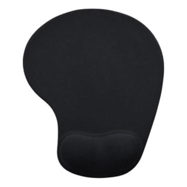 Imagem de Mouse Pad Ergonômico com Apoio de Punho em Gel, Reduz a Tensão na Mão, Antiderrapante, Minimalista, Escritório, Gamer, Trabalho, Linha Super Premium - Cores Sortidas Preta ou Azul