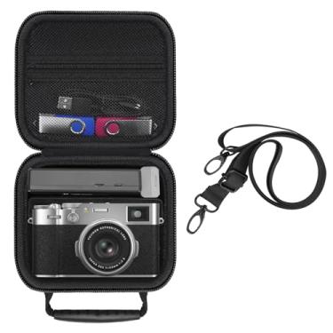 Imagem de HESPLUS Estojo Rígido Para Câmera De Viagem Fujifilm X100V/ X100Vi/ X100F/ X100S, Bolsa Protetora Com Alças Ajustáveis - Preto (Somente Estojo)