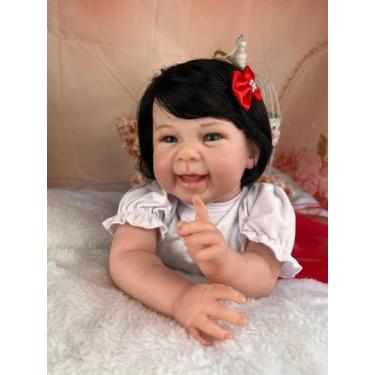 Imagem de Bebê boneca reborn realista corpo de pano pronta entrega - Mundo Azul 