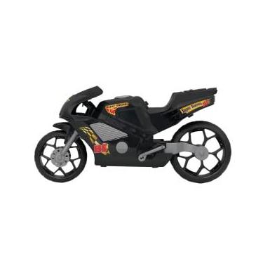 Imagem de Moto de Brinquedo Esportiva, Kit com 2 Unidades, 39 cm, Preto
