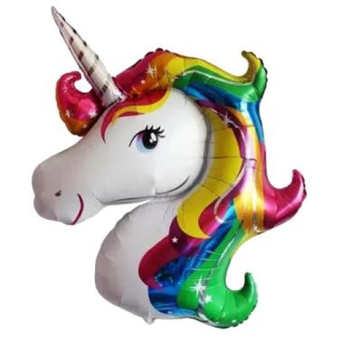 Imagem de Balão Metalizado Unicornio 35cm Festa Decoração Aniversario - Crgfesta