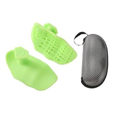 Imagem de Dynwave Luvas de ginástica para treino, punhos de silicone leves, proteção para as mãos, punhos de academia sem dedos para exercícios, homens, mulheres, Verde, Bolsa com Zíper