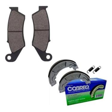 Imagem de Kit Patim Lona Pastilha Freio Biz 125 Nxr Bros 150 Biz125+ - Geral