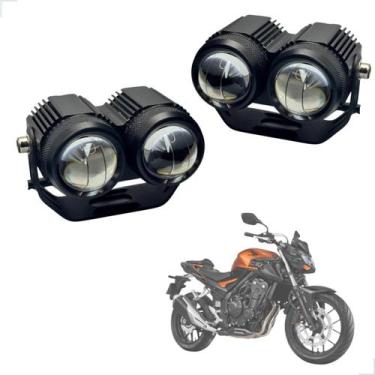 Imagem de Farol de Milha Auxiliar Neblina Led 20w 12v 24v Honda CB 500F 2017 201