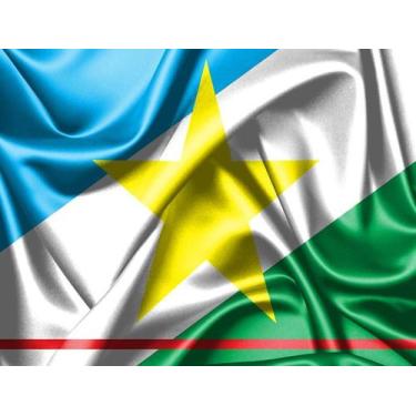 Imagem de Bandeira do Estado de Roraima 80cmx140cm Tecido Oxford 100% Poliéster 