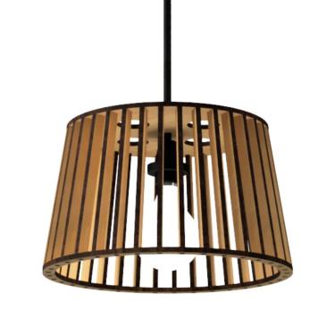 Imagem de Luminária Teto Tipo Pendente Denver Mdf - Completa Mdf Cru