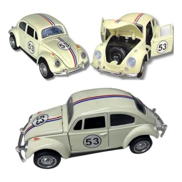 Imagem de Carrinho de Ferro Miniatura 53 Herbie – Réplica de Metal para Coleção, Brinquedo ou Decoração Retrô