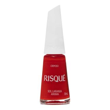 Imagem de Esmalte Risqué Vermelho Cremoso Sol Laranja Anima 8ml