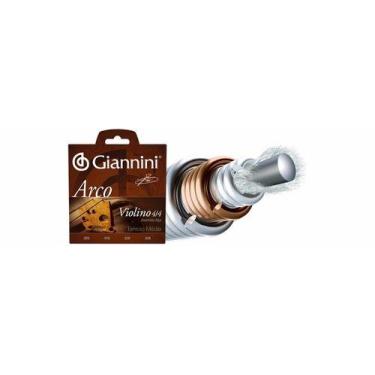 Imagem de Encordoamento P/ Violino Giannini 4/4 Média Geavva Alumínio