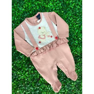 Imagem de Macacão Longo Infantil Fem Jardineira Diversas - MASSARA BABY, RN, Vin