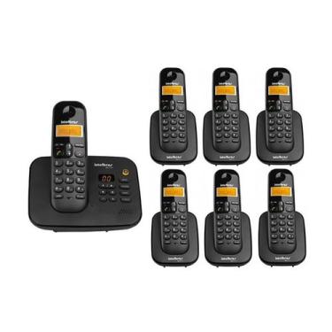 Imagem de Kit Telefone Sem Fio Ts 3130 + 6 Ramais Ts 3111 Intelbras