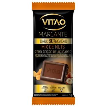 Imagem de Chocolate Vitao Marcante Amargo 60% Mix Nuts Z/acucar 70g