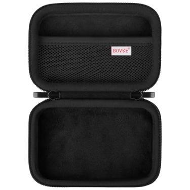 Imagem de BOVKE Estojo de transporte para LaCie Rugged SSD Pro5 4TB / 2TB Solid State Drive, suporte de armazenamento para disco rígido externo LaCie Rugged SSD Pro5 portátil para computadores Mac e PC, preto