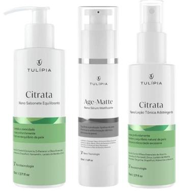 Imagem de Kit Facial Para Pele Oleosa Mista Anti Acne Espinha Tulipia - TULÍPIA 