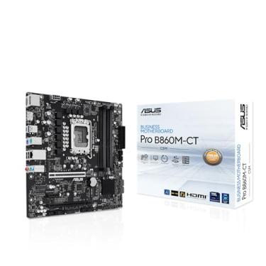 Imagem de ASUS Placa-mãe PRO B860M-CT-CSM Intel® B860 (LGA 1851) mATX, PCIe 5.0, DDR5, 2X M.2, Intel® 1G LAN, 2X DP, HDMI, USB Type-C®, TPM IC integrado com maior segurança, confiabilidade e capacidade de
