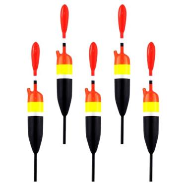 Imagem de Dr.Fish Pacote com 5 boias de pesca de água doce para peixe panfish truta robalo walleye flutuabilidade 1/2 onças