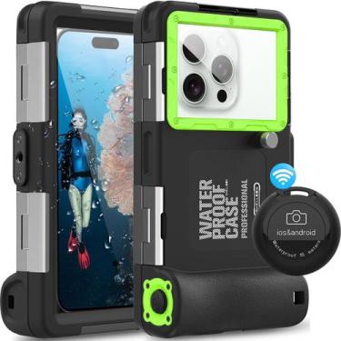 Imagem de Capa Case Celular a Prova DÁgua SHELLBOX Mergulho Controle Remoto Blue