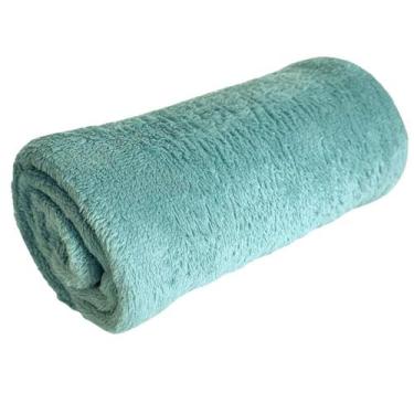 Imagem de Manta Bebê Microfibra Berço Celta Lisa Corttex 90 x 100 cm, Acqua
