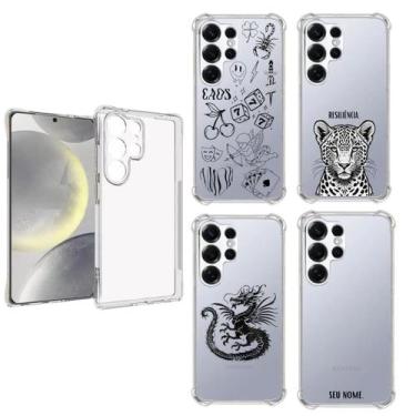 Imagem de Capa de Silicone Transparente p/ Samsung Galaxy S25 Ultra com Bordas A