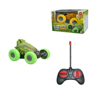 Imagem de Brinquedo Carrinho Controle Remoto Gira 360 Verde Dino