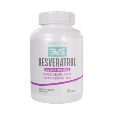 Imagem de Resveratrol 3VS Nutrition com Ácido Hialurônico – Premium com Polifenóis e Antioxidantes – 60 Cáps.-Unissex