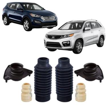 Imagem de Kit Coxim Batente Amortecedor Dianteiro Sorento Santa fé 15/ - Solupe 