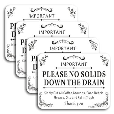 Imagem de Phyabe Placa autoadesiva acrílica de 12,7 cm x 10 cm de espessura, ideal para restaurantes, bares, hotéis e Airbnb, fácil de instalar (branco)