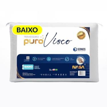 Imagem de Travesseiro Sonos Puro Visco Nasa Baixo 10cm De Altura