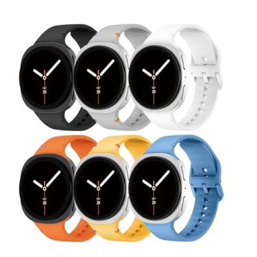 Imagem de Pulseira esportiva para Samsung Galaxy Watch 8 de 40 mm e 44 mm/8 clássico de 46 mm, masculina e feminina, sem lacunas, à prova d'água para Samsung Galaxy Watch 8 Classic 46 44 e 40 mm