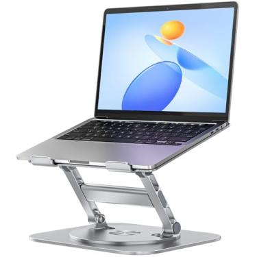 Imagem de MCHOSE Suporte para laptop com base giratória de 360°, suporte de computador ajustável dobrável, design ergonômico compatível com MacBook Air Pro, Dell XPS, HP, Lenovo More de 10 a 17 polegadas