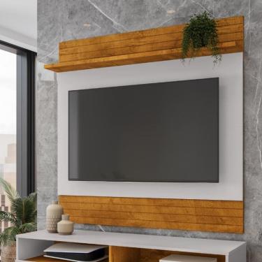 Imagem de Painel Suspenso Guarujá para TV 55” com Prateleira Superior