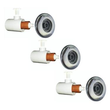 Imagem de Kit 3 bico jato hidromassagem pratic inox sodramar 50mm